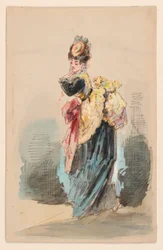 Une dame en promenade