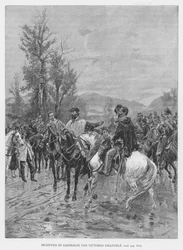 Rencontre De Garibaldi Avec Victor Emmanuel (gravure)