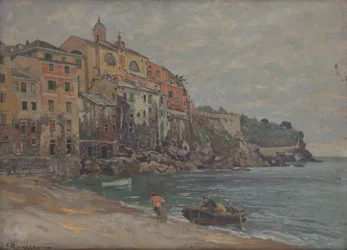 Ville italienne au bord de la mer