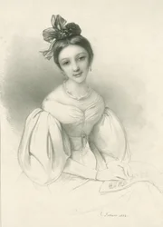 Portrait de Clara Wieck-Schumann 1819-1896, 1832
