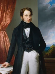 Portrait du violoniste et compositeur Josef Benesch 1795-1873, 1840