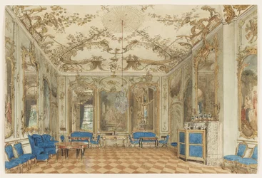 Salle de concert du château de Sanssouci, Potsdam, Allemagne