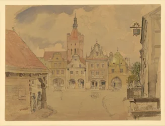 Place du marché à Gollub