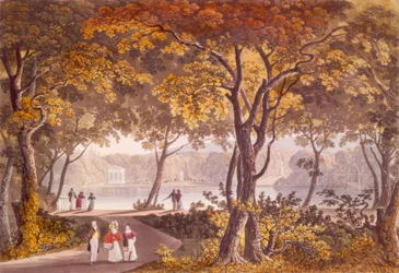 Töplitz. Le jardin du château