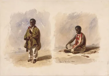 Deux jeunes Afro-Brésiliens; l