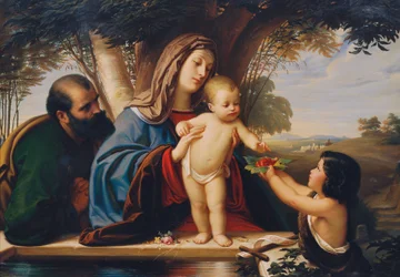 Sainte Famille avec Jean-Baptiste enfant