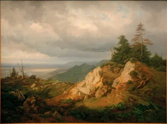 Sur la haute Kampe avec vue sur le Chiemsee