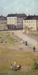 Après-midi sur la place Olav Ryes