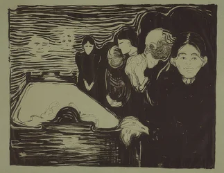 Au lit de mort. 1896