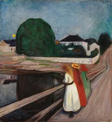 Jeunes filles sur le quai, vers 1901