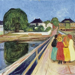 Jeunes filles sur le pont, 1902