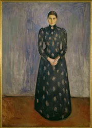 Inger Munch, la sœur du peintre (huile sur toile)