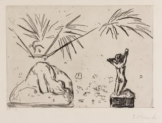 Intérieur orné de sculptures