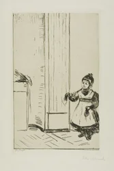 Intérieur avec un enfant. Lothar Linde