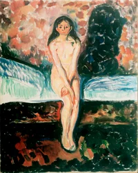 Puberté Étude. Peinture d