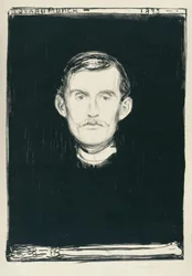 Autoportrait (avec bras squelettique)