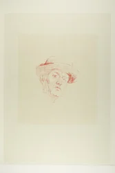 Autoportrait avec chapeau I
