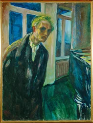 Autoportrait. La nuit (peinture sur toile)