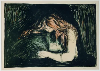 Vampire II (lithographie coloriée à la main)