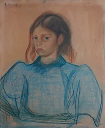 Jeune fille en vert
