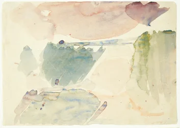 Étude de couleur pour le tableau de Langelinie