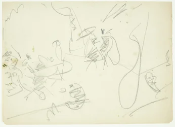 Étude de composition pour le tableau de Langelinje