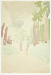 Paysage avec palmiers, Sud de la France