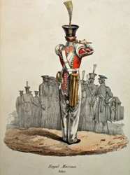 Fifre des Royal Marines, vers 1829