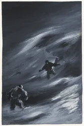 Pris dans une tempête de neige