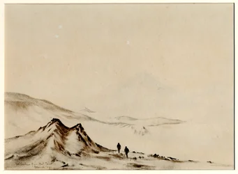 Mont Erebus depuis Hut Point, 1901-04