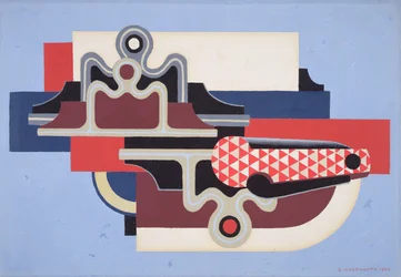 Conception abstraite avec un couteau pliant