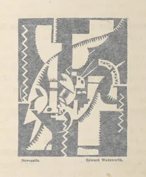 Newcastle par Edward Wadsworth de BLAST no. 1, le magazine Vorticiste