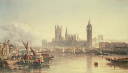 Les Chambres du Parlement et le pont de Westminster