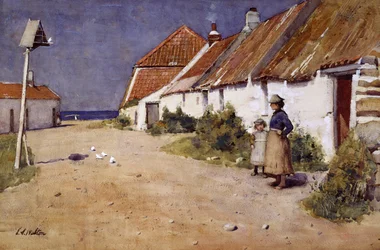 Cottages en bord de mer avec pigeonnier