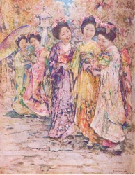 La promenade, Kyoto, illustration de Mon Magazine
