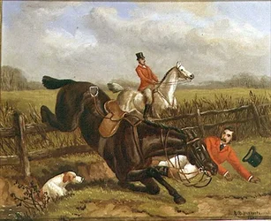 Une chute à la chasse