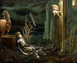 Le rêve de Sir Lancelot à la chapelle du Saint Graal, 1896