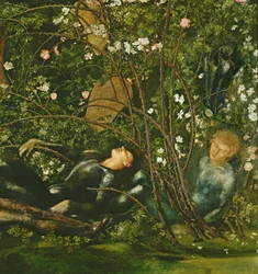 Les chevaliers et la rose églantine (détail)
