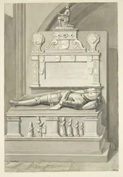Monument à Sir Henry Newton et Lady Newton dans la cathédrale de Bristol