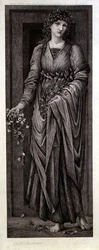 Flore, gravée par Eugène Gaujean (1850-1900) publiée par Thomas Agnew & Sons