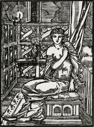 Psyché attendant Cupidon