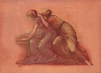 Figures sur un balcon (aquarelle et gouache rehaussée d