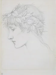 Tête couronnée de feuilles, c.1897