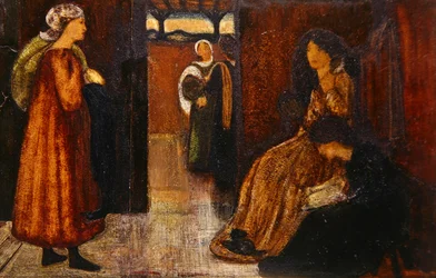 Intérieur avec des figures