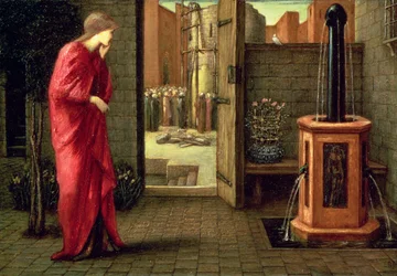 Danaé regardant la construction de la tour de bronze, 1872