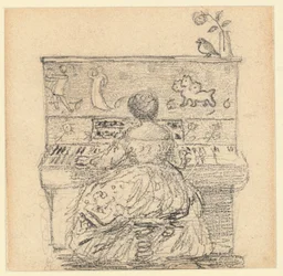 Georgiana Burne-Jones au piano