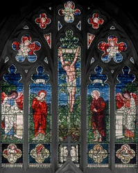 Birmingham, Acocks Green, St Mary the Virgin, fenêtre est, Morris & Co., Edward Burne-Jones, John Henry Dearle (1859-1932), 1895