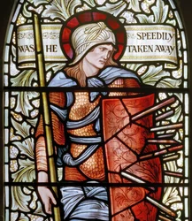Wilden, All Saints, Morris & Co., Edward Burne-Jones, John Henry Dearle, La Force (détail)