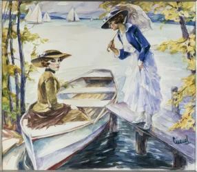 Sur la passerelle