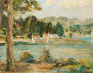 Bateaux à voile sur le lac